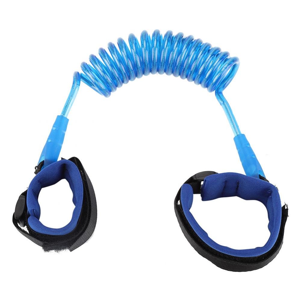 Anti Lost Wrist Link, Kids Anti Lost Rope Elastic Adult Children Wristband Safety Link Walking Harness Rope for Toddlers Babies(Blue)