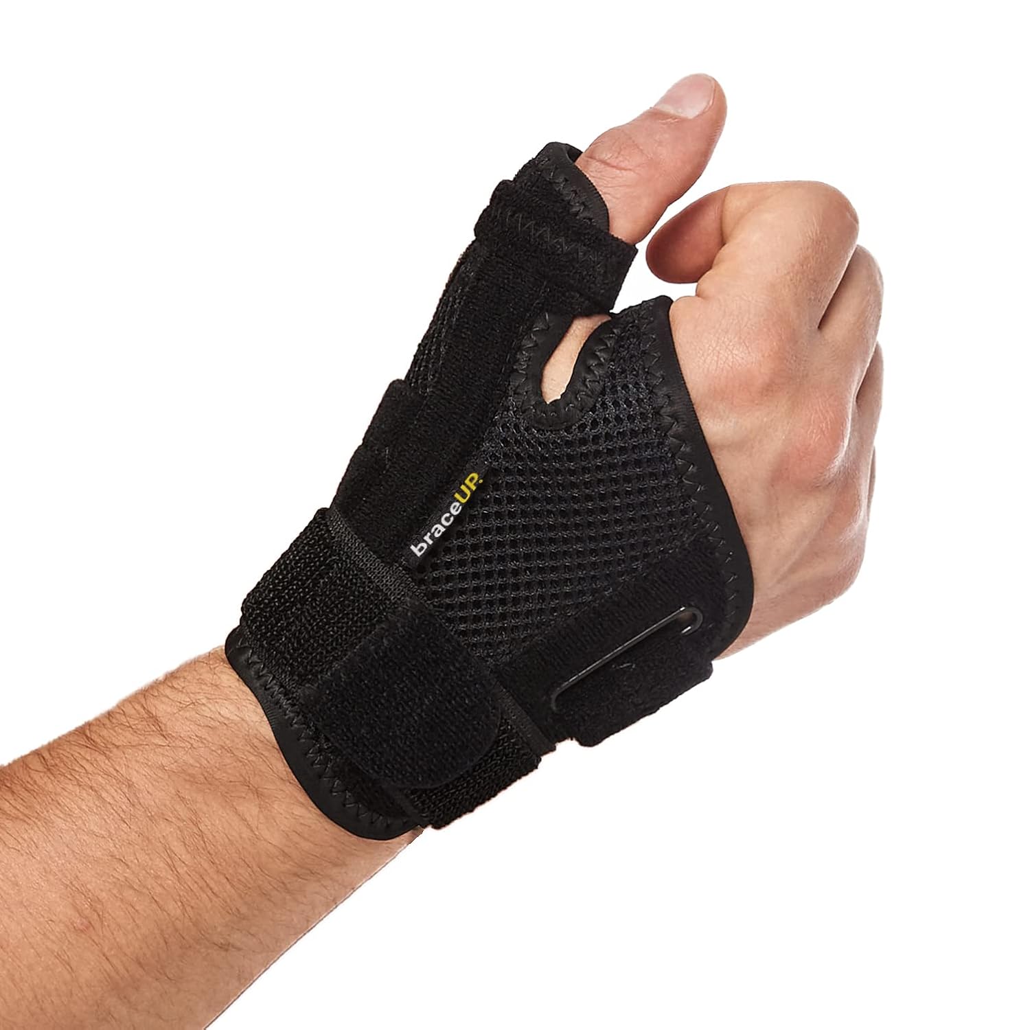 Thumb Splint Brace Right Left Hand Women and Men, CMC with Thumb Support, for Arthritis, Tendonitis, Carpal Tunnel Pain Relief and Thumb Sprain (Black)