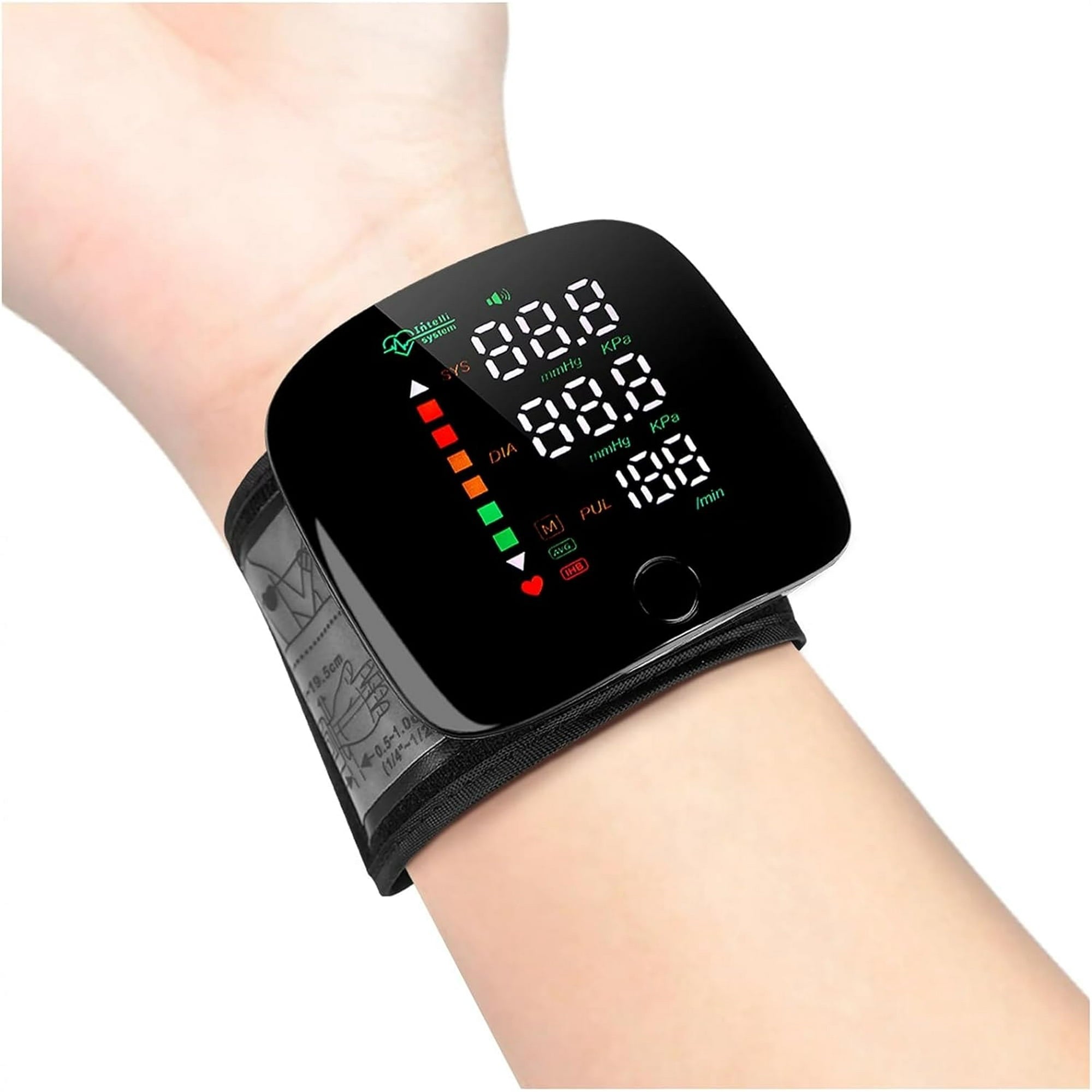 Blood Pressure Monitor,Adjustable Wrist Blood Pressure Cuff,Automatic Blood Pressure Machine for Home Use,Irregular Heartbeat Detector