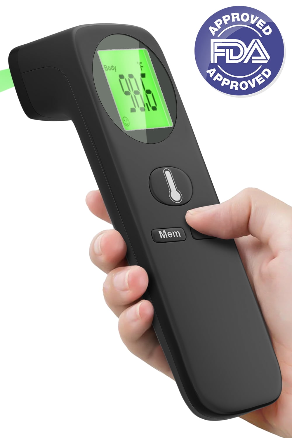 DISEN Forehead Thermometer for Adults and Kids,Baby Thermometer with 35 Memory & Mute Function,No-Touch Infrared Thermometer with LED Display, Ideal for the Whole Family