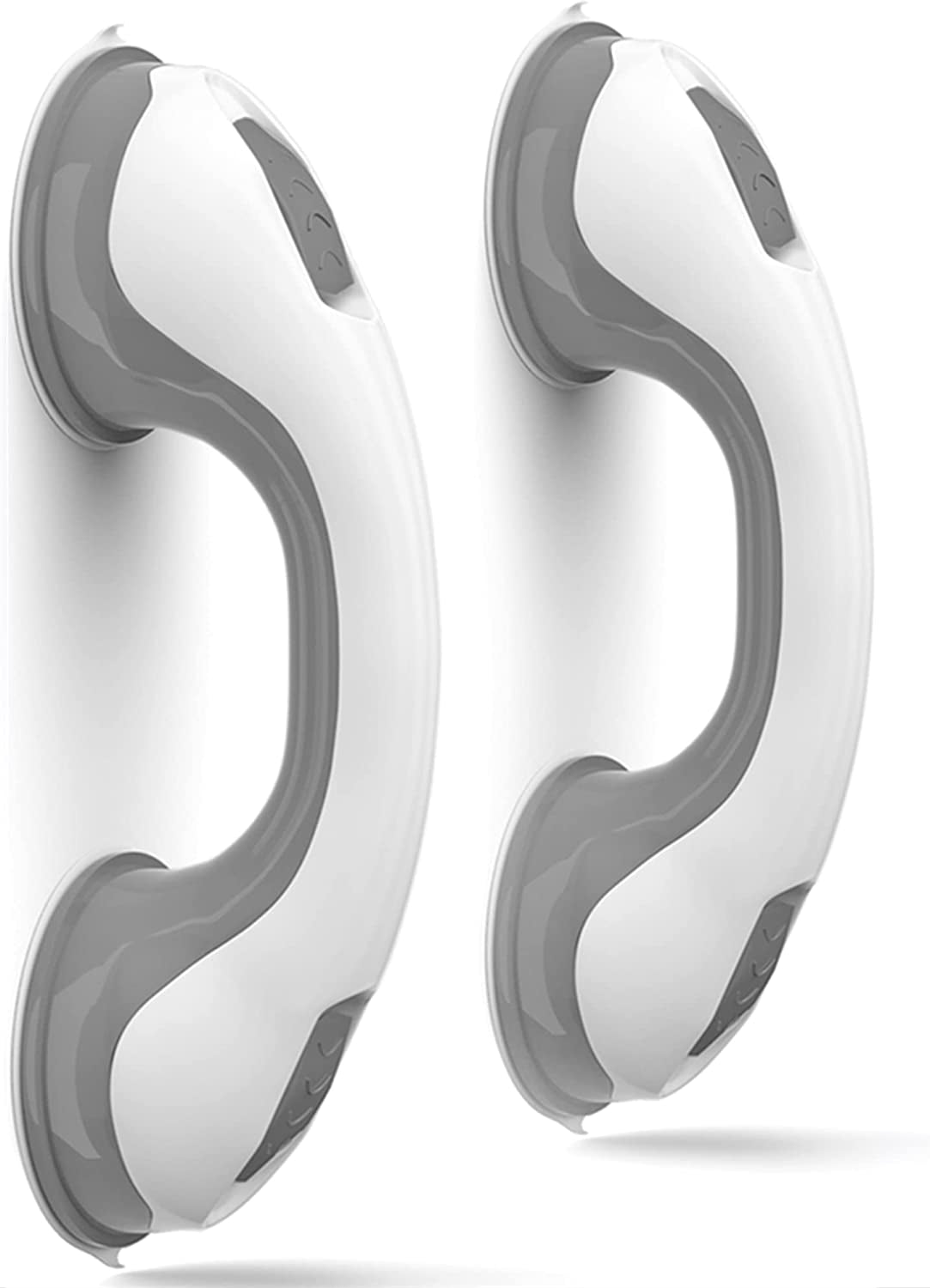 Grab Bars for Shower Heavy-Duty (2Pack)12-Inch 350lbs Shower Grab Bar for Seniors Shower Handles for Elderly Suction Handicap Safety Handrail for Bathroom Bathtubs Toilet Tiles Glass
