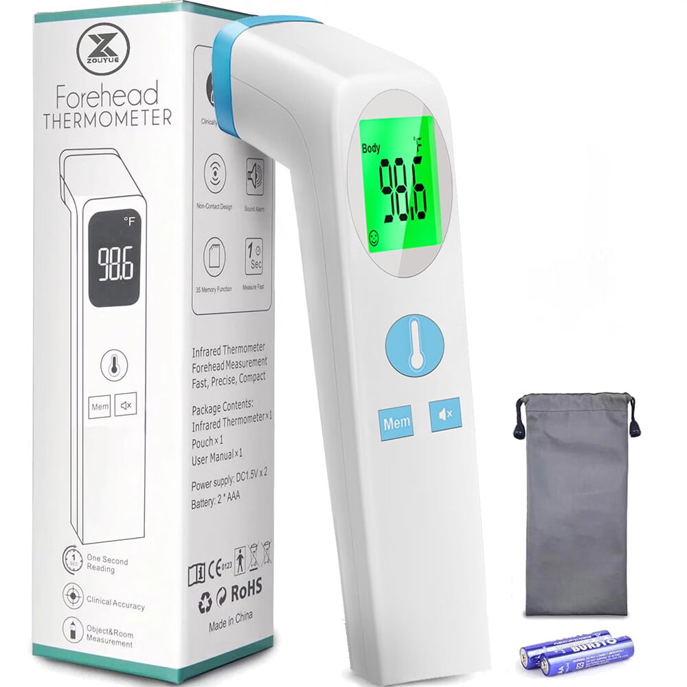 No-Touch Thermometer for Adults and Kids,Digital Baby Thermometer with Fever Alarm, Forehead Thermometer & Digital Infrared Thermometer for Fever 1 Second Result, Accurate & Easy to Use