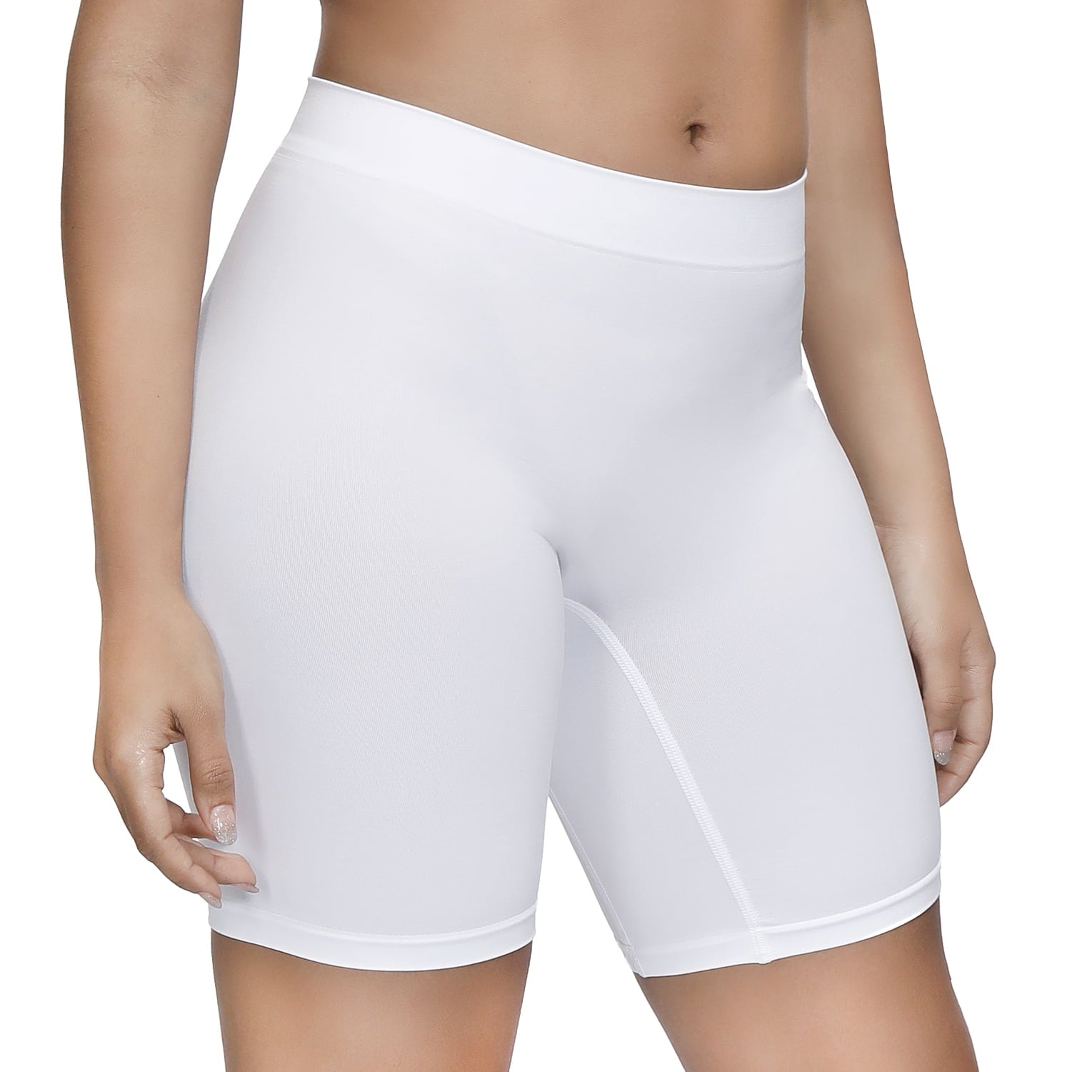 Simiya Molasus Women'S Cotton Underwear High Waisted Full Coverage Ladies Panties (Regular Plus Size) White 2Xl