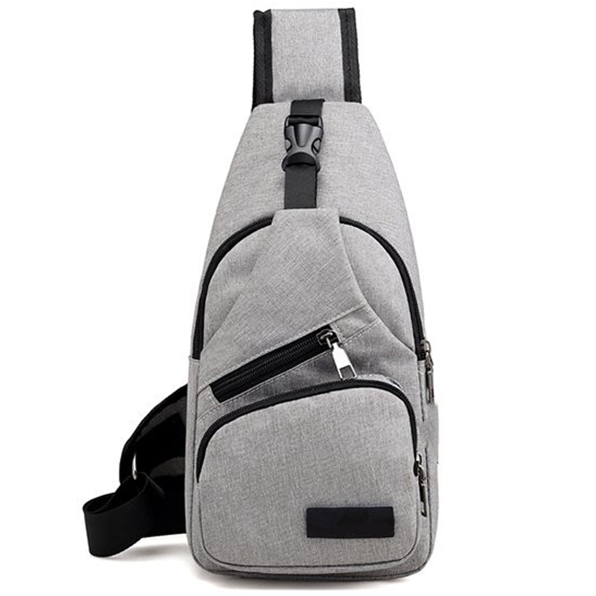 Sling Backpack Multipurpose Crossbody Bag Sling Bag Daypack Lightweight One Strap Backpack Sling Bag Backpack for Hiking Walking Biking Travel Cycling - Grey