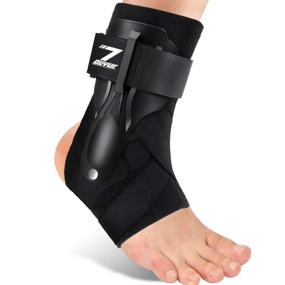 TIFOR Ankle Brace and Support Stabilizer with Stabilizing Stirrup Splint,Black,S (Please Order A Size Up)