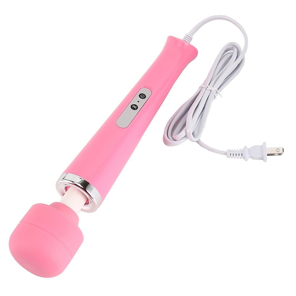 Wand Massager with 10 Powerful Speeds and Vibration Patterns Personal Body Massager for Back Neck 360¡ã Bendable Pink