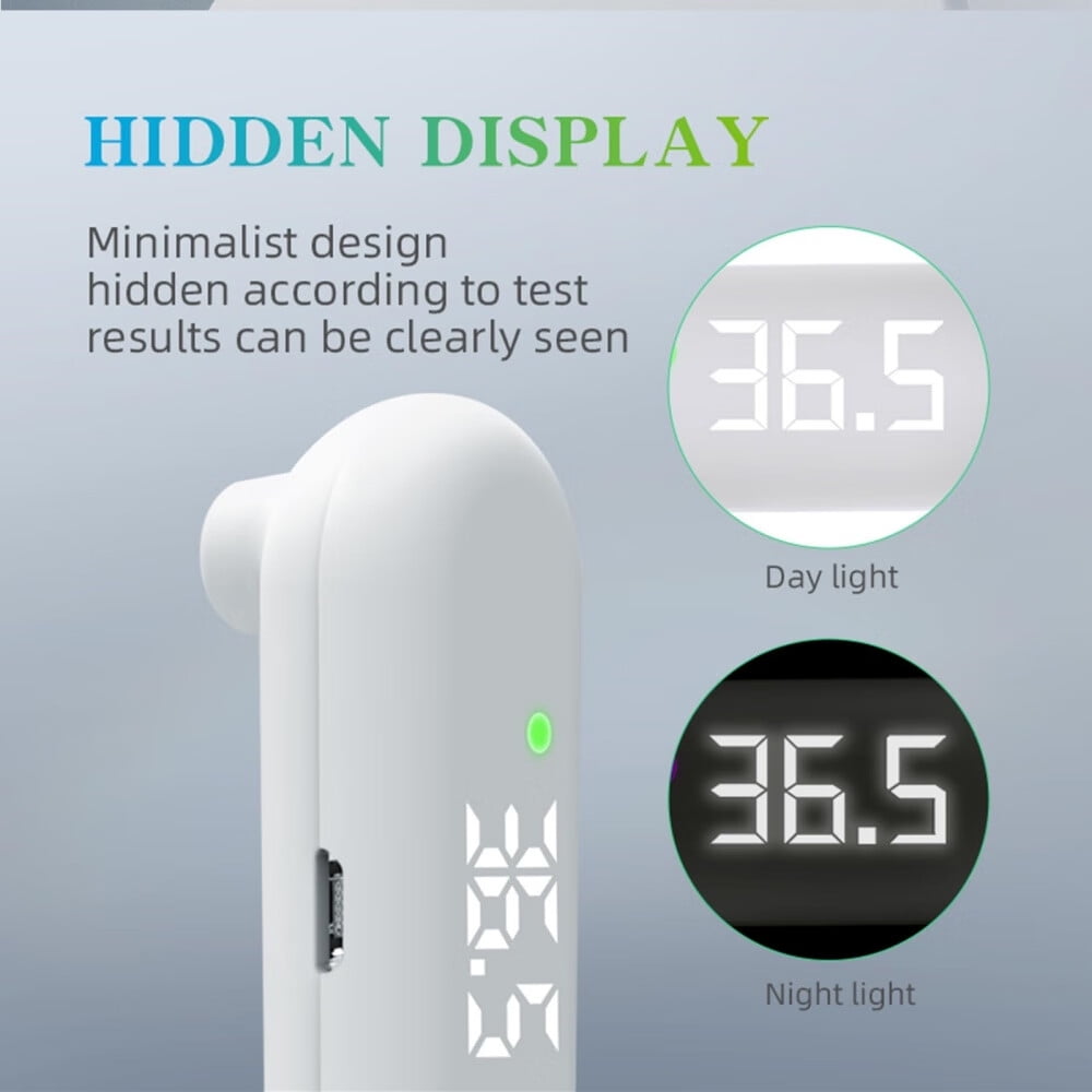 Medical Forehead Thermometer,Rechargeable Thermometer for Adults and Kids,Portable Infrared Digital Thermometer with Fever Alarm and LCD Display,Fast Accurate 1s Instant Results (Black)