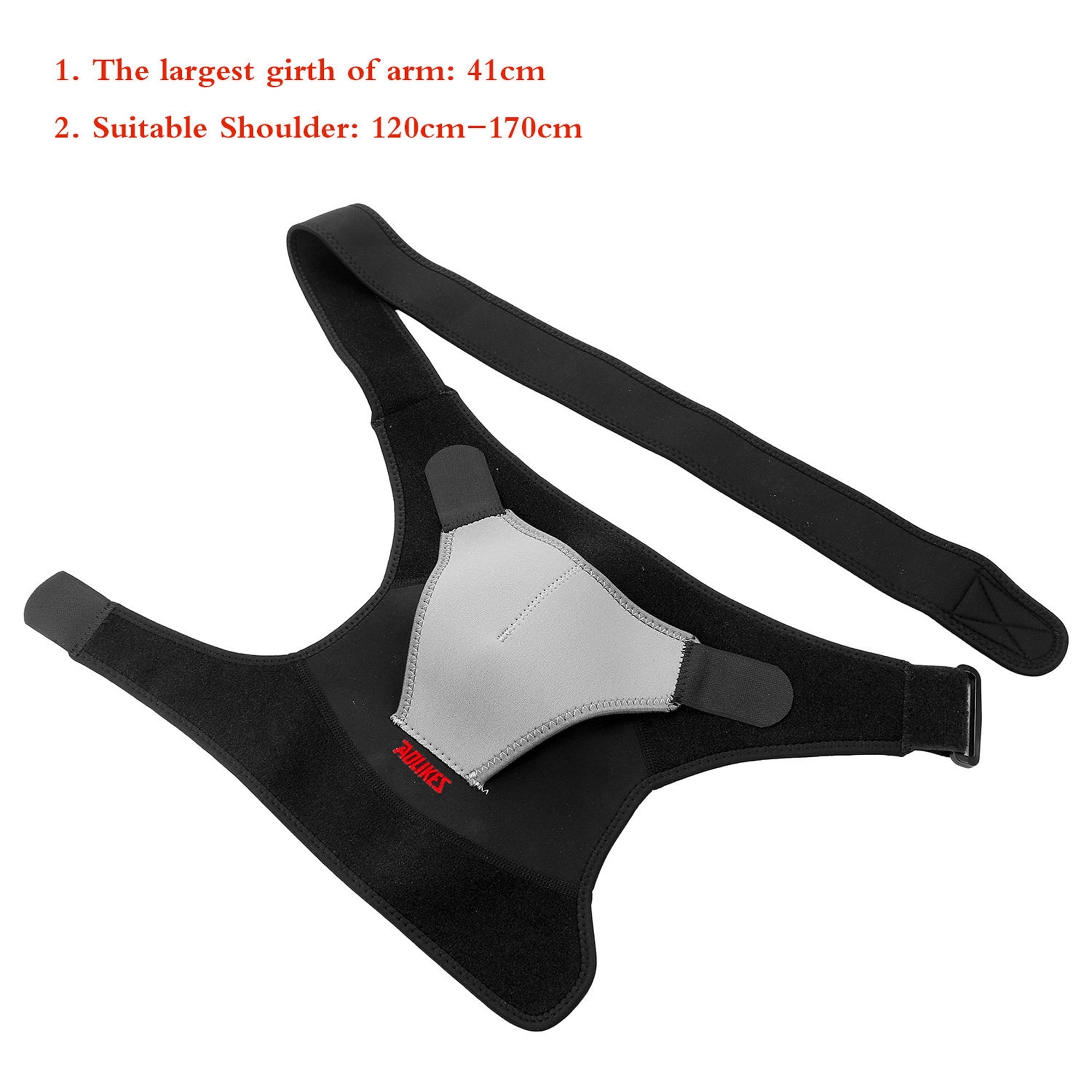 Shoulder Support Adjustable Shoulder Wrap Belt Band Gym Sport Brace for Right Shoulder