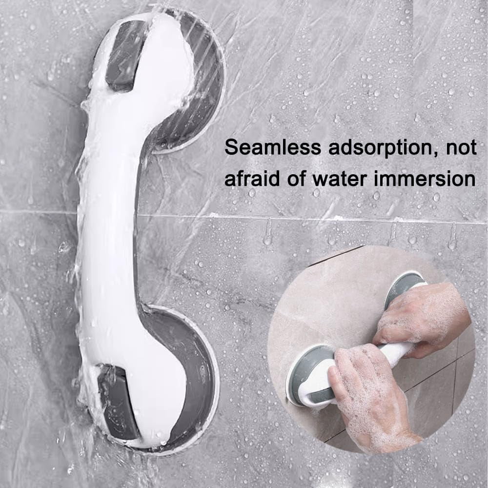 Grab Bars for Shower, 12 Inch Shower Handle Strong Suction Shower Grab Bar for Shower Chair Stool, Bathtub Rails for Seniors, Elderly, Handicap