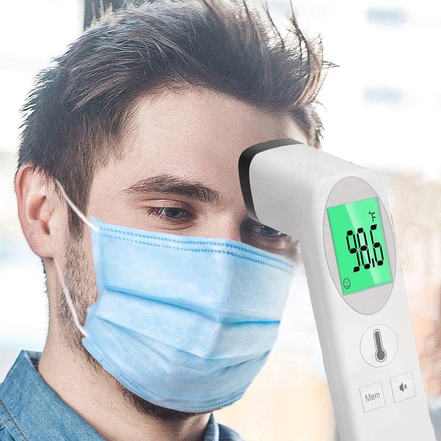 Digital Thermometer for Adults Non Contact Infrared Baby Thermometer Forehead Scan