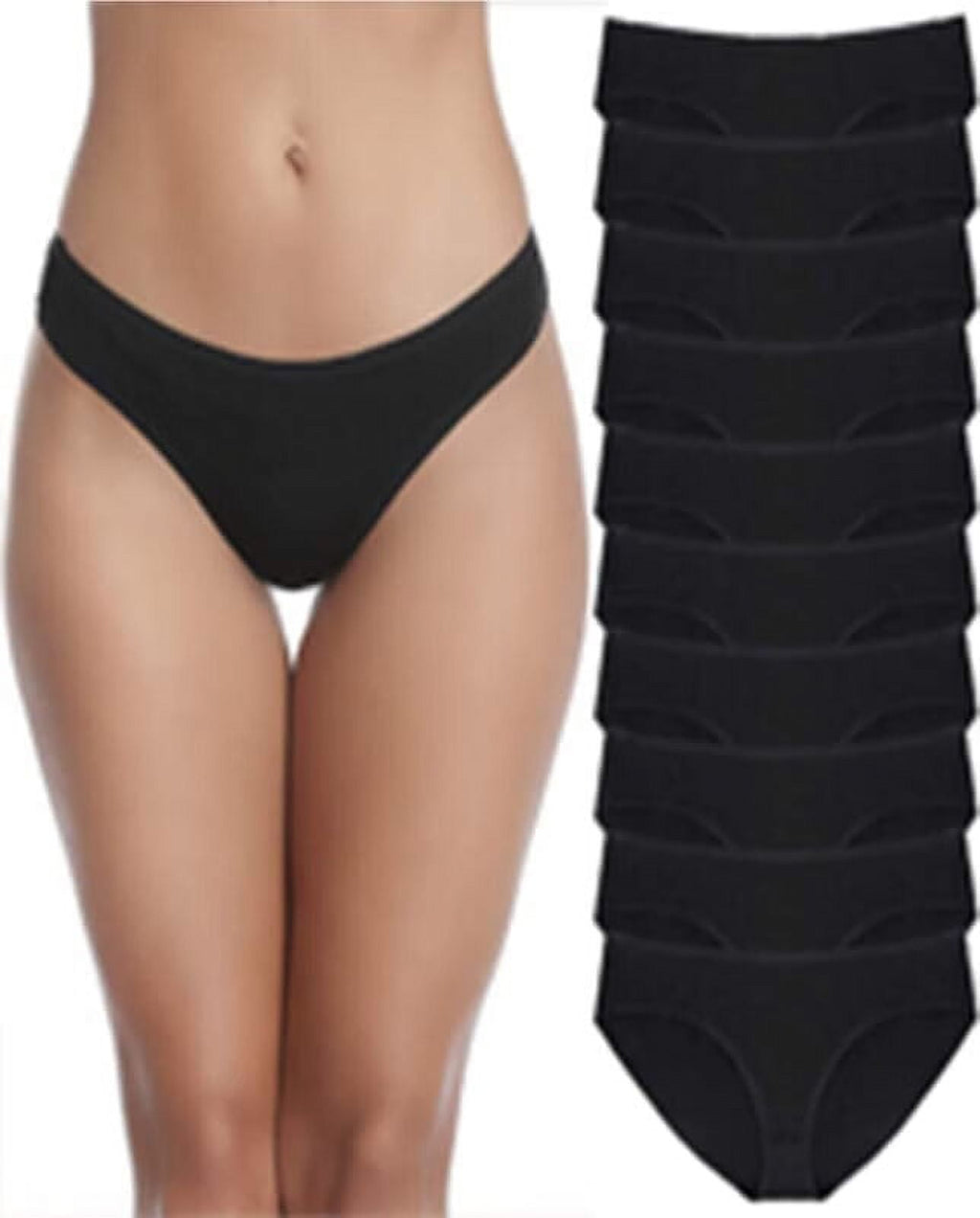 10 Pack Cotton Underwear for Women,Hipster Panties Low Briefs Bikini Underwears,Soft & Comfort Women Underwear