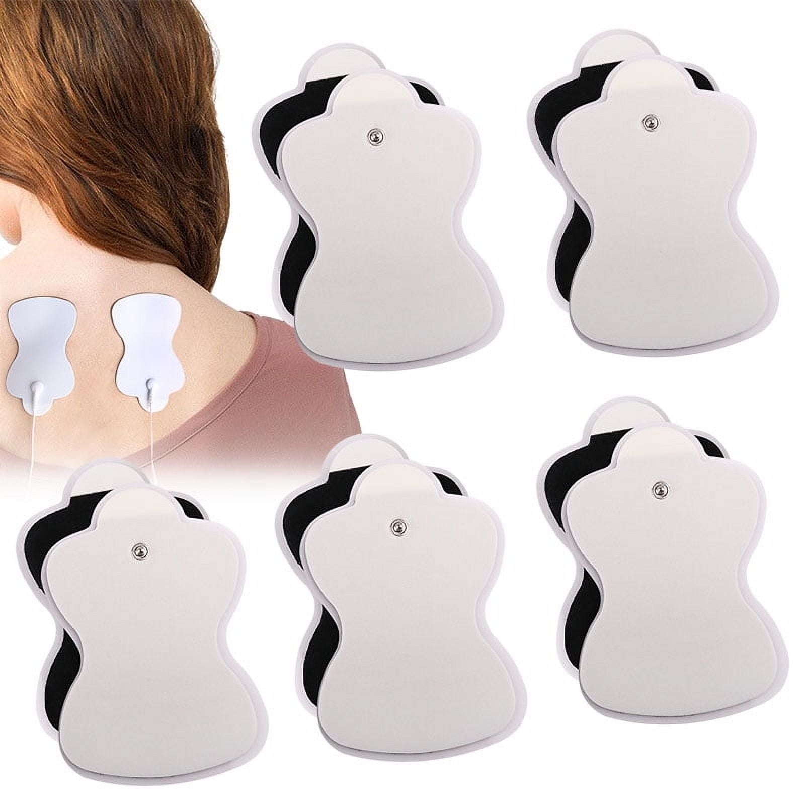 10 Pcs TENS Unit Replacement Pads for Omron Large Long Life Pads,Snap Electrode Pads