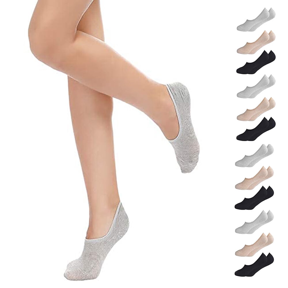 12 Pairs Women No Show Socks Low Cut Anti-slid Athletic Casual Invisible Liner Socks,Socks For Women Size 5-8