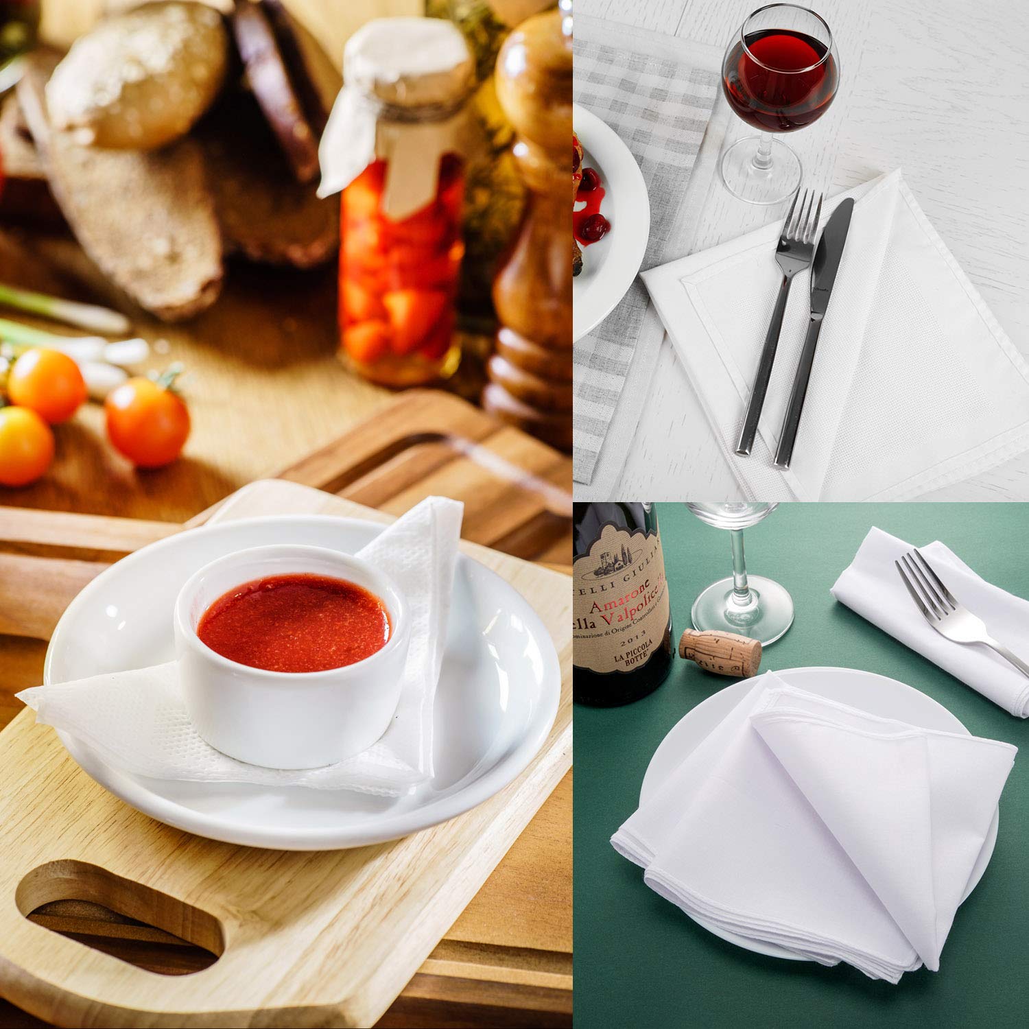 ZOUYUE 13 Pcs Cotton Handkerchief, White Handkerchiefs for Men, Men's Handkerchiefs, White Pocket Squares for Men, Hankies, Hanky, Large Mens Handkerchiefs, Suit Handkerchief (100% Soft Cotton Bulk)