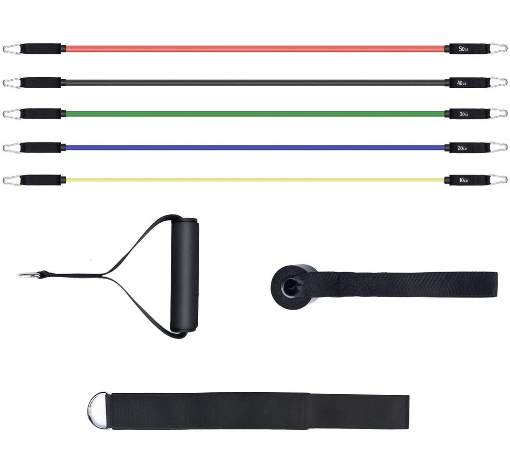 Resistance Bands for Working Out Exercise Bands Resistance Bands Set Fitness Bands Stretch Bands for Exercise Band Workout Bands Resistance Band Door Anchors Work Out Bands Elastic Bands for Exercise
