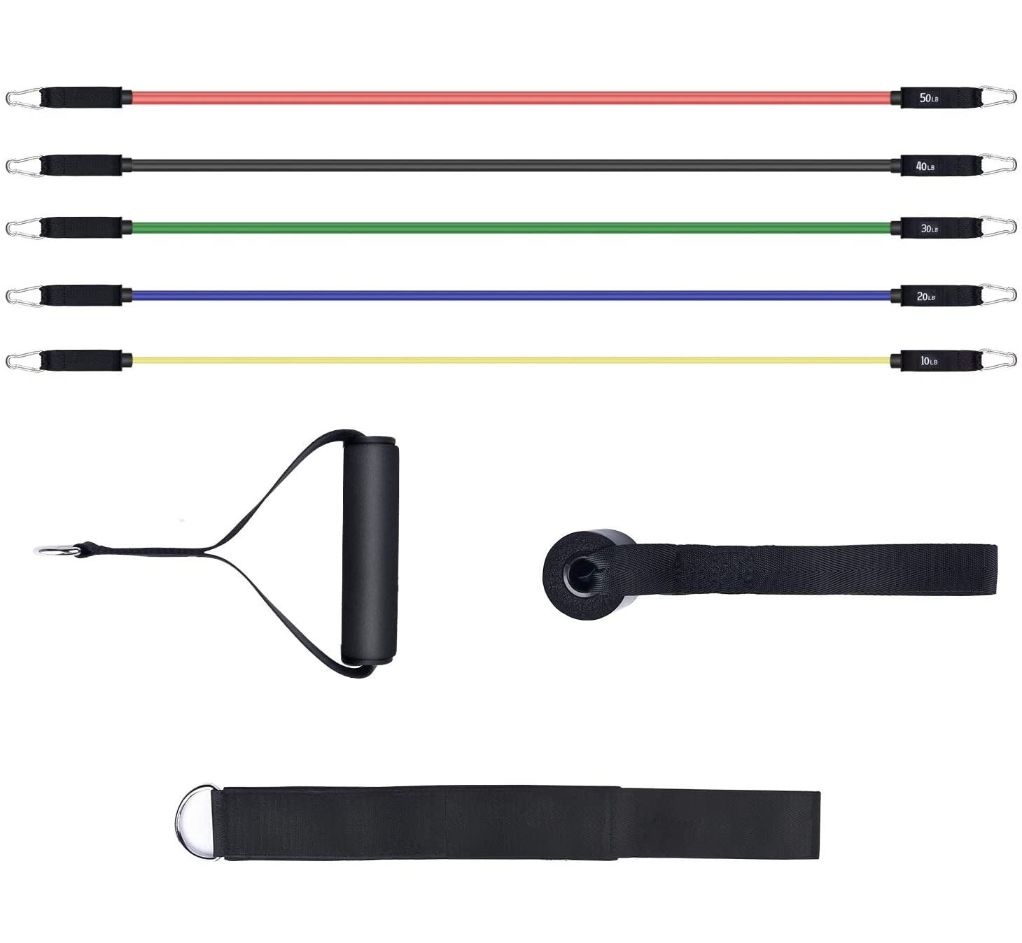 Resistance Bands for Working Out Exercise Bands Resistance Bands Set Fitness Bands Stretch Bands for Exercise Band Workout Bands Resistance Band Door Anchors Work Out Bands Elastic Bands for Exercise
