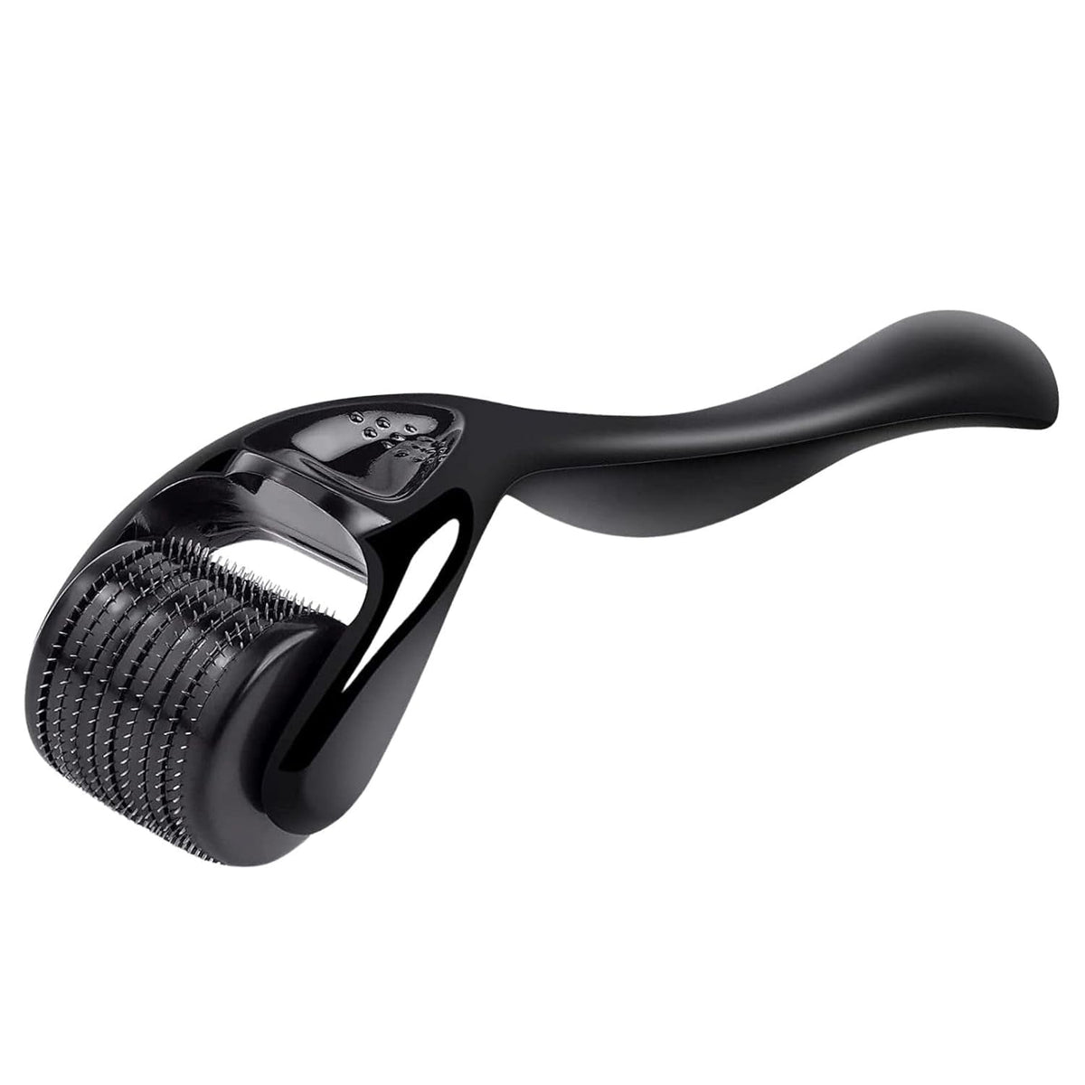 0.25mm Derma Roller Beard Roller,Titanium Microneedle Roller,Microneedling Roller,Micro Needle Roller for Men Women,Black