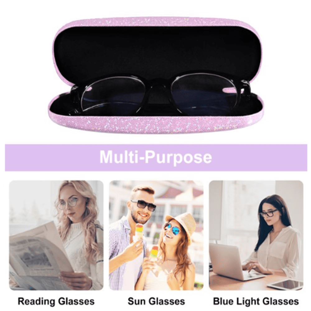 ZOUYUE Eyeglasses Case,(2 Piece) Unisex Hard Shell Eyeglasses Cases Protective Case For Glasse