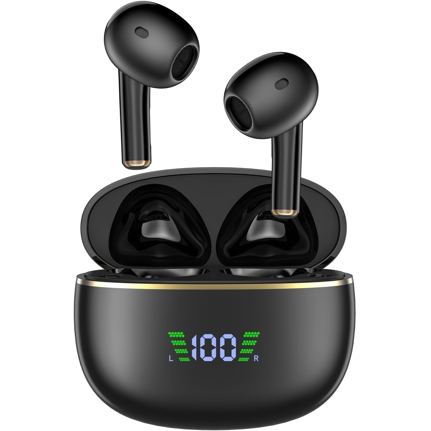 Wireless Earbuds Bluetooth Headphones 40H Playback LED Power Display with Charging Case, Bluetooth Earbuds for iPhone, Android