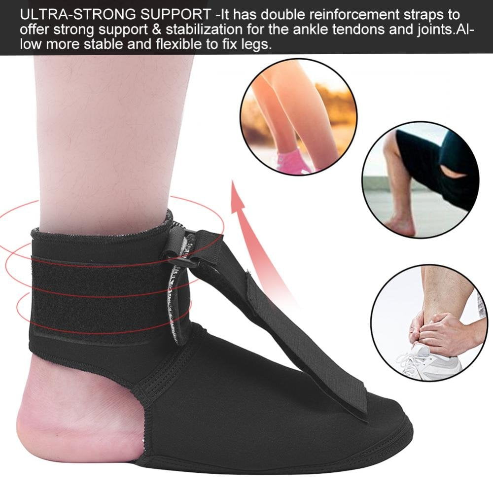 Copper Compression Plantar Fasciitis Night Splint Sock.Planter Fasciitis Support Dorsal Drop Foot Brace for Right or Left Foot.Soft Stretching Boot Splints for Feet,Sleep,Recovery Socks