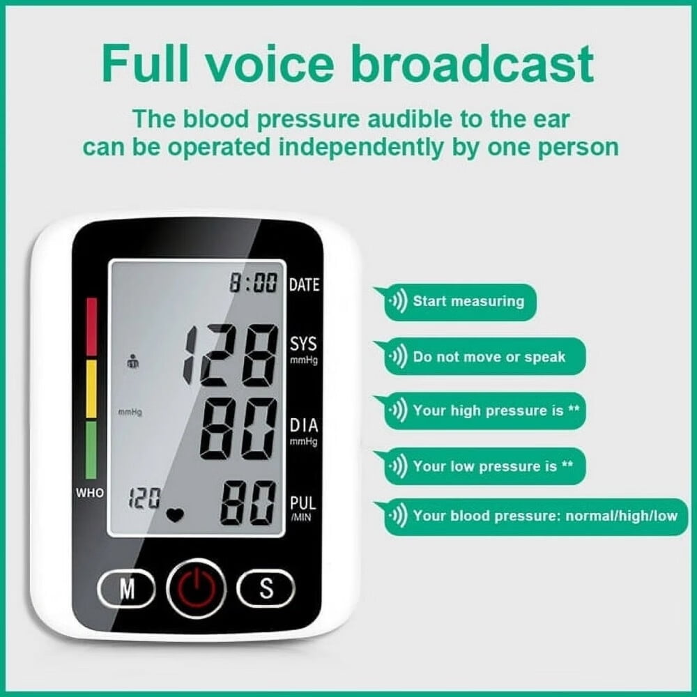 Blood Pressure Machine, Automatic Accurate Measurement,Wrist Blood Pressure Monitor for Home Use