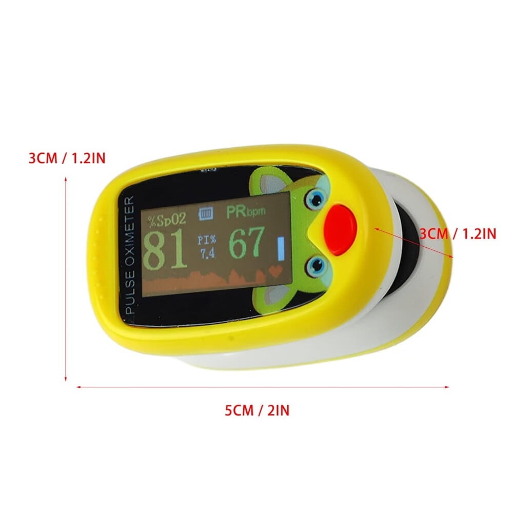 Pulse Oximeter for Kids,Portable Oxygen Monitor Fingertip,Finger Oxygen Monitor,Children's Sats Monitor Checking Oxygen Saturation