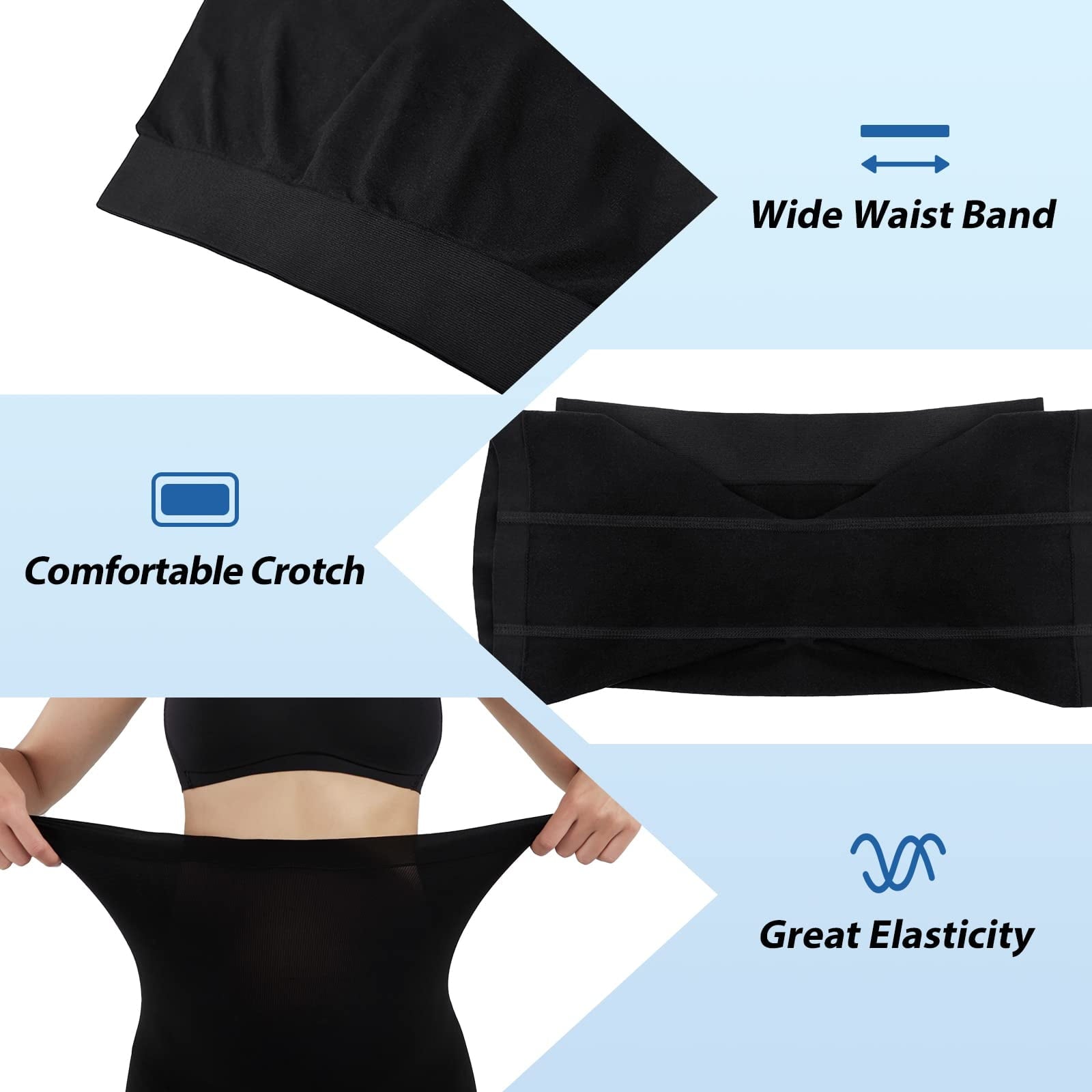 Women's Slip Shorts, Comfortable Boyshorts Panties, Anti-chafing Spandex Shorts for Under Dress