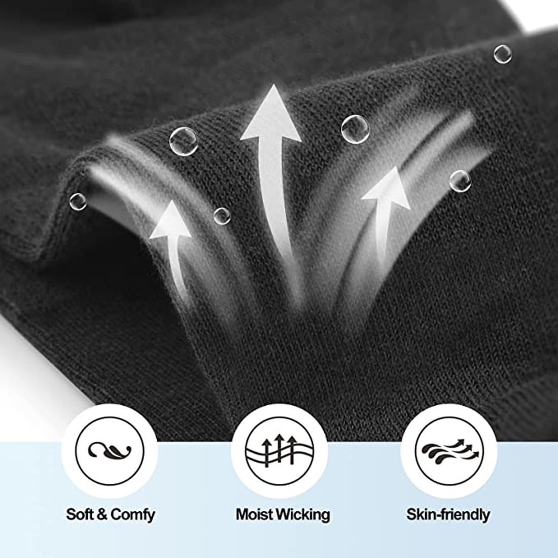 6 Pairs No Show Socks for Men,Mens Low Cut Invisible Ankle Socks,Non Slip Cotton Casual Sneaker Trainer Socks with Arch Support(7-14)