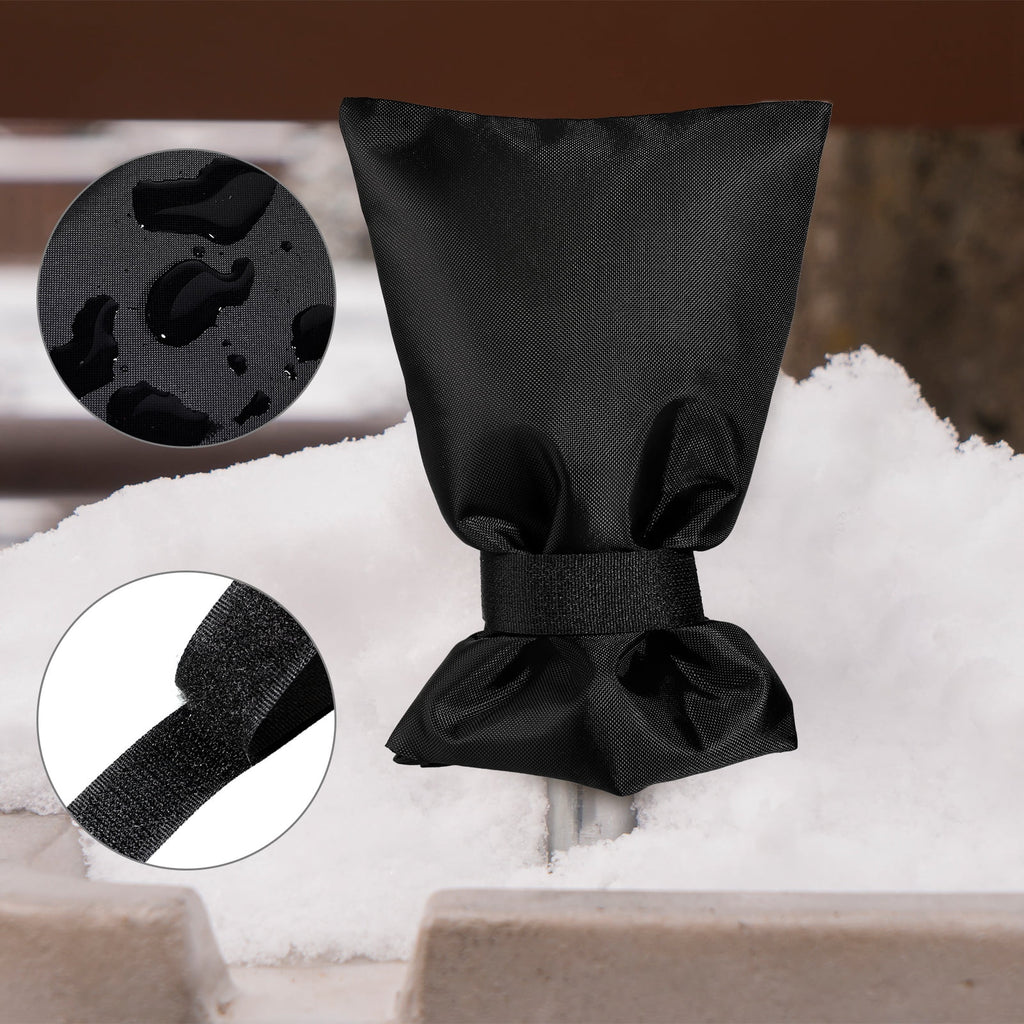 6 Pcs Outdoor Faucet Covers for Outside Winter,Reusable Faucet Insulation Cover Freeze Protector,Thickened Waterproof Faucet Spigot Covers for Winter Freeze Protection