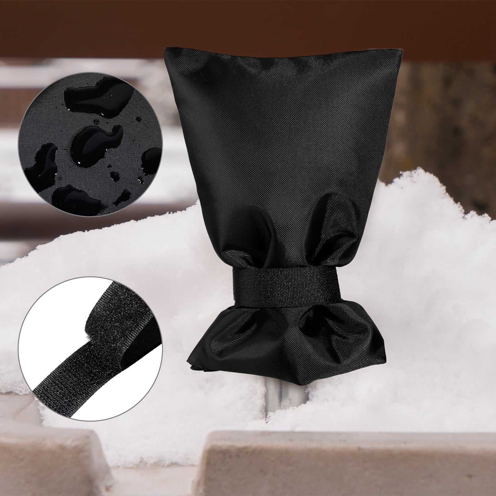 6 Pcs Outdoor Faucet Covers for Outside Winter,Reusable Faucet Insulation Cover Freeze Protector,Thickened Waterproof Faucet Spigot Covers for Winter Freeze Protection