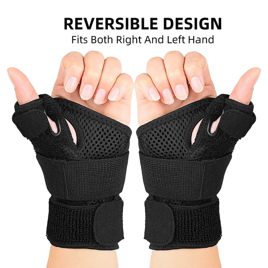 Thumb Splint & Wrist Brace, Wrist Support for Tendonitis, Arthritis,Trigger Thumb Relief Pain Fits Men and Women