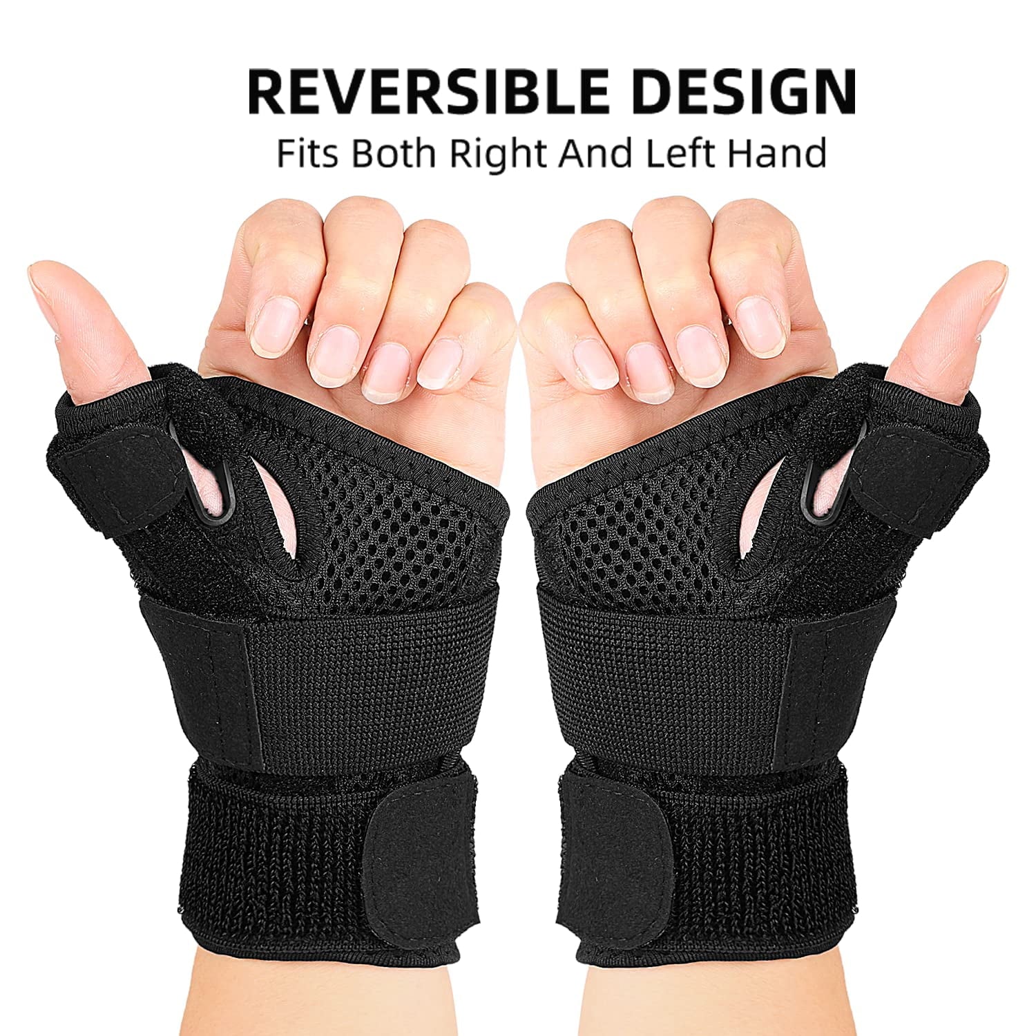 Thumb Splint & Wrist Brace, Wrist Support for Tendonitis, Arthritis,Trigger Thumb Relief Pain Fits Men and Women