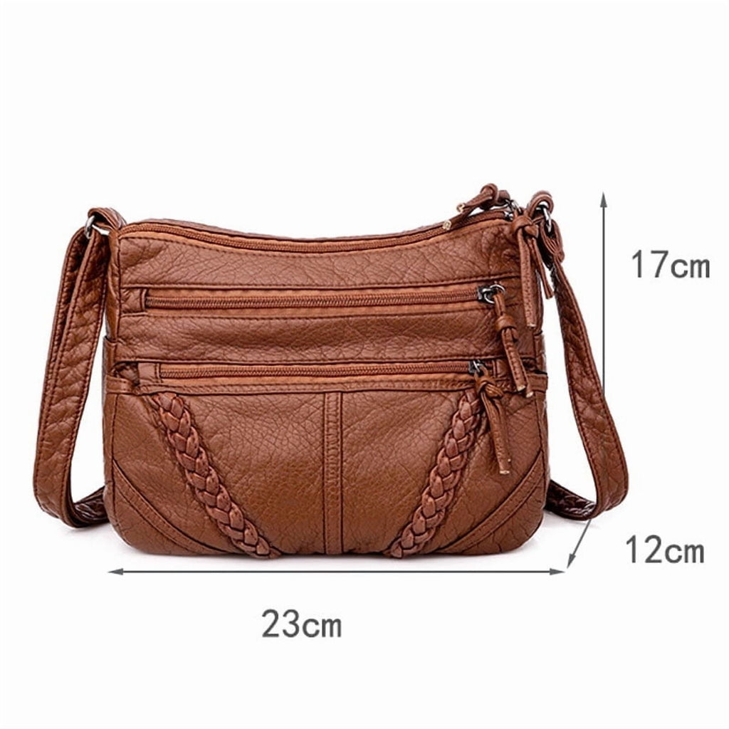 KUTGY Women's Soft PU Leather Shoulder Bags Classic Casual Crossbody Bag for Female