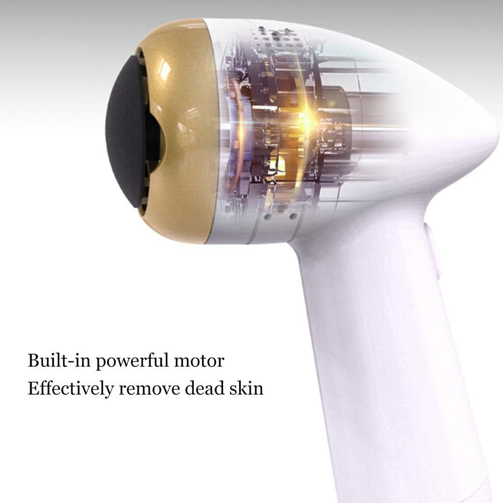 Electric Foot File Grinder, Dead Skin Foot Callus Remover Pedicure Heel Machine, Foot Care Pedicure Tool for Dead Skin (Gold)