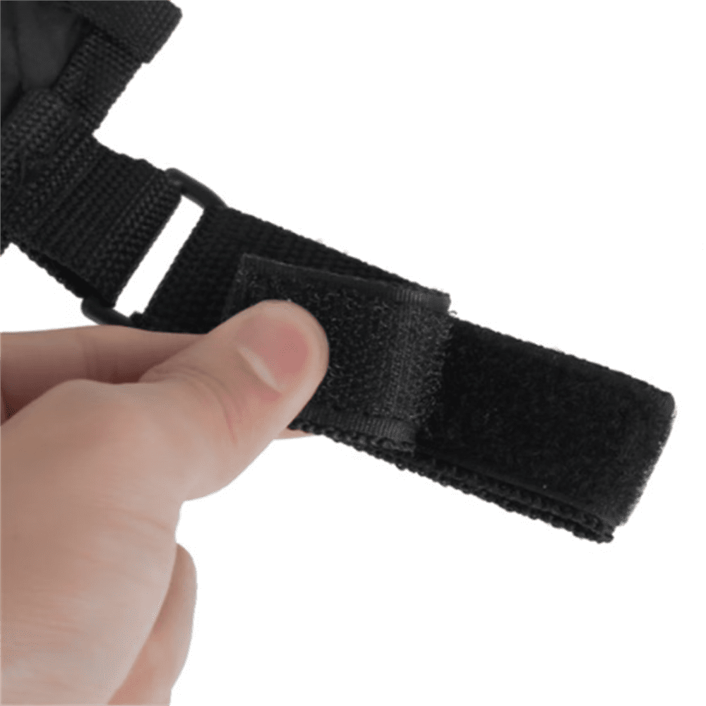 Wheelchair Side Organizer Storage Bag Armrest Pouch with Reflective Strip, for Most Wheelchairs, Walkers or Rollators (Black)