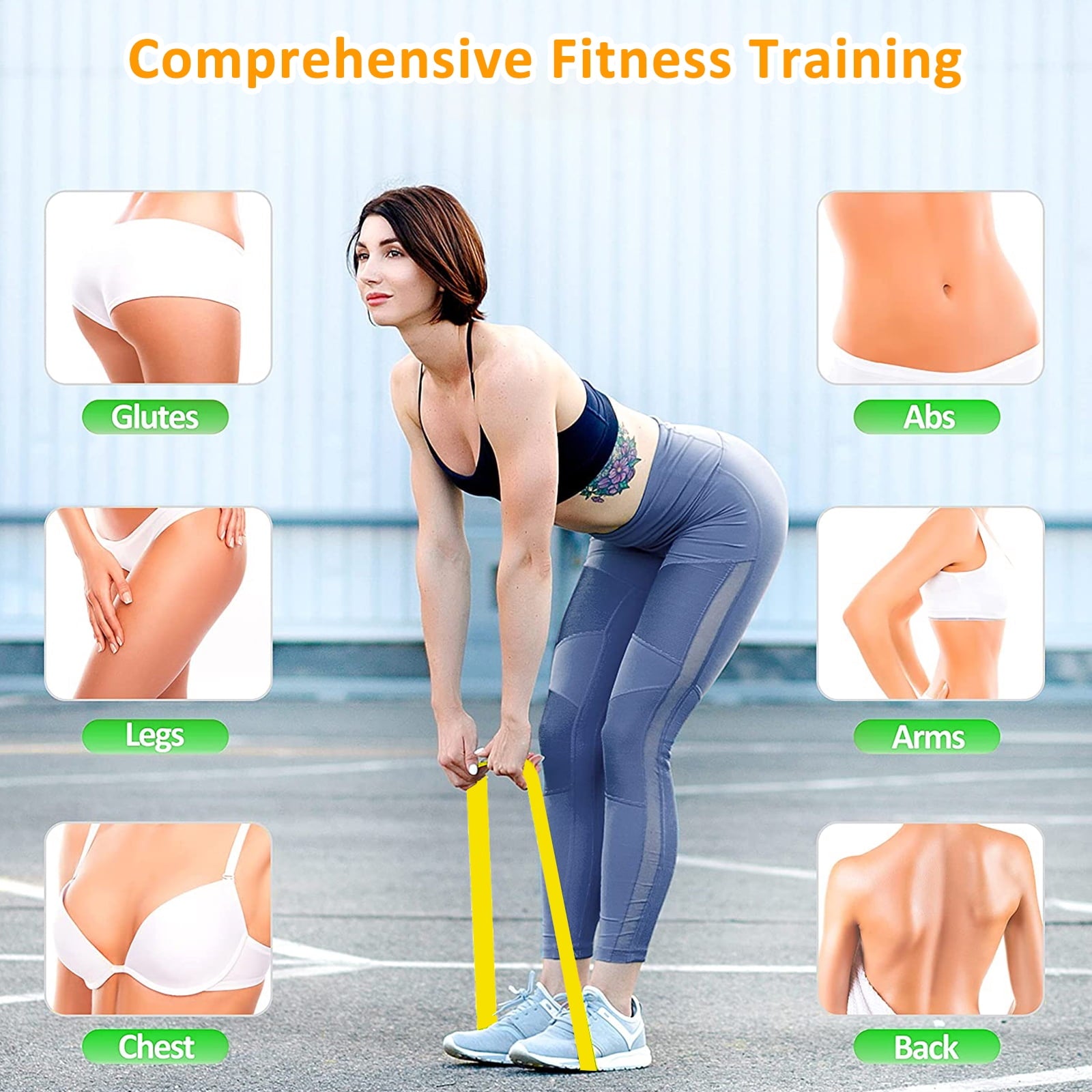 (5-Pack)Heavy Duty Resistance Loop Band, DISEN Fitness Exercise Bands for Strength Training Working Out, Physical Therapy, Muscle Training, Lose Weight