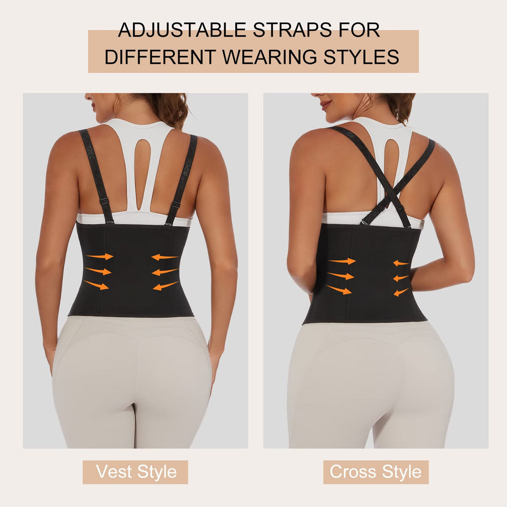 Women's Waist Training Vest,Waist Cinch Corset,Fajas Clip On Zipper Tummy Control Shapewear