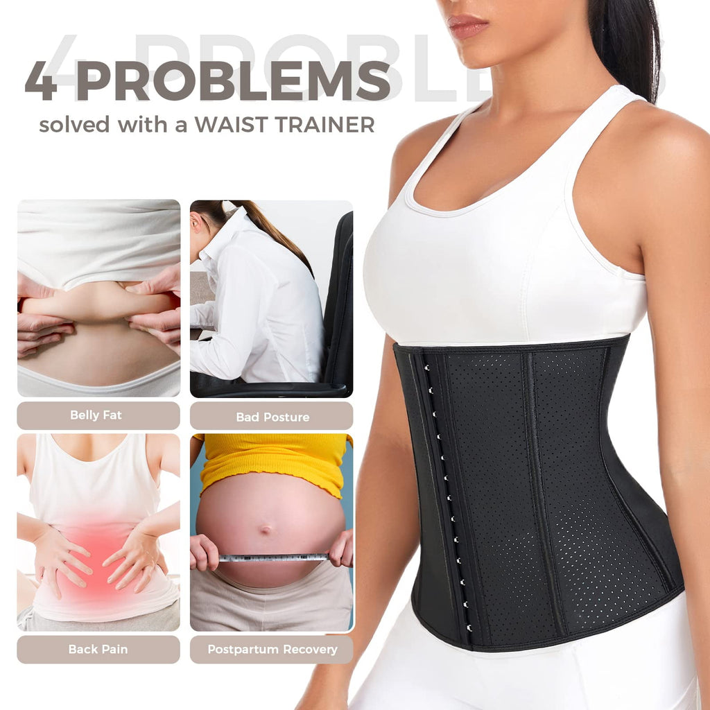 Waist Trainer for Women Latex Fajas Colombianas Breathable Workout Waist Cincher Corset