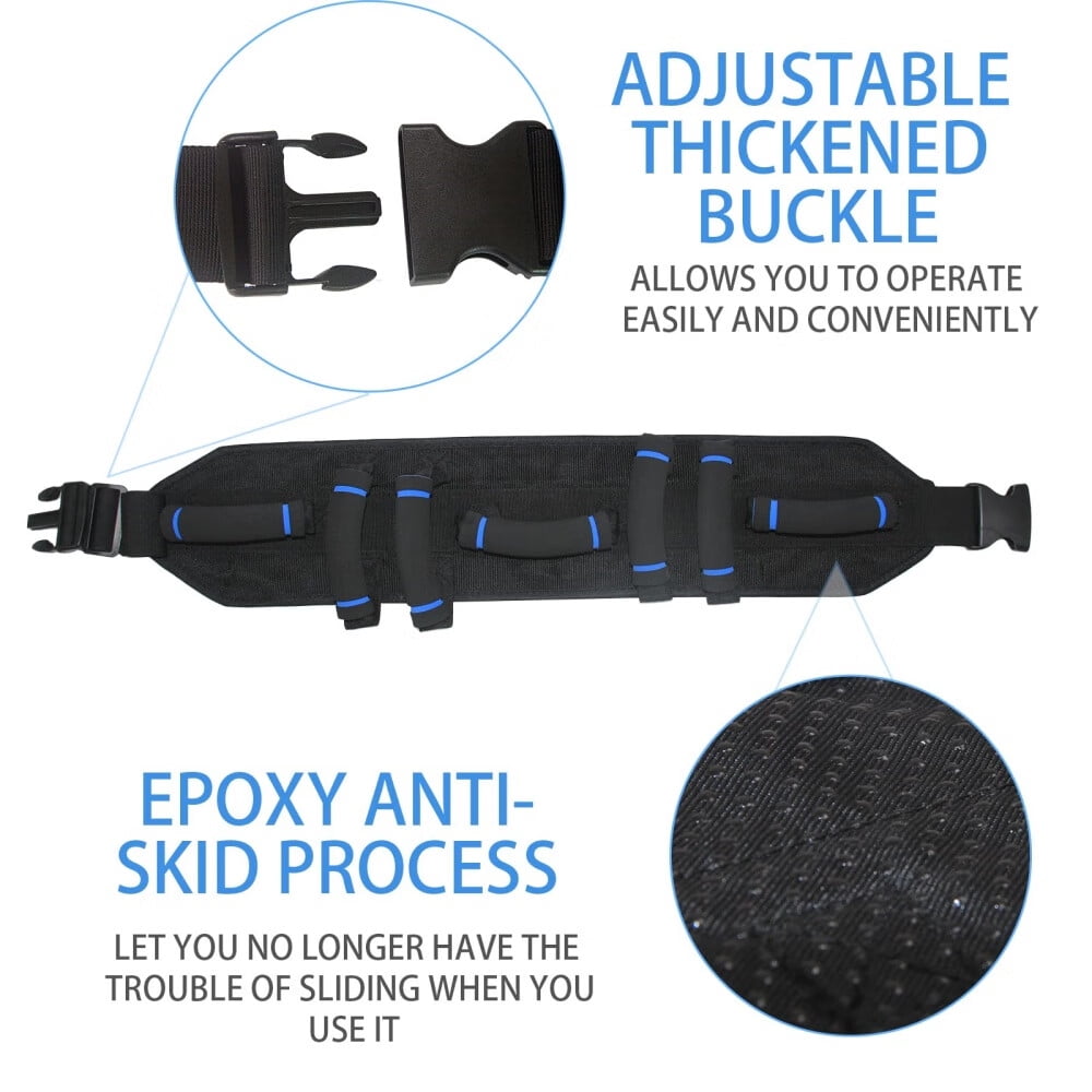 Gait Belts Transfer Belt for Seniors with 7 Handles,Gate Belt for Elderly Lift Belts Quick Release Buckle,Medical Nursing Safety Patient Assist - Bariatric,Elderly,Physical Therapy