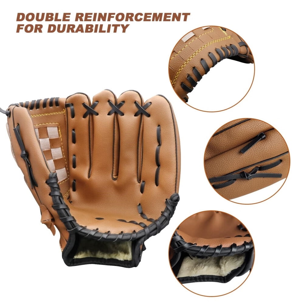 Baseball Gloves Softball Glove,12.5 Player Preferred Wear-Resistant PU Material Thicken Softball Fielding Glove,Left Hand Gloves Right Hand Throw for Youth Adult