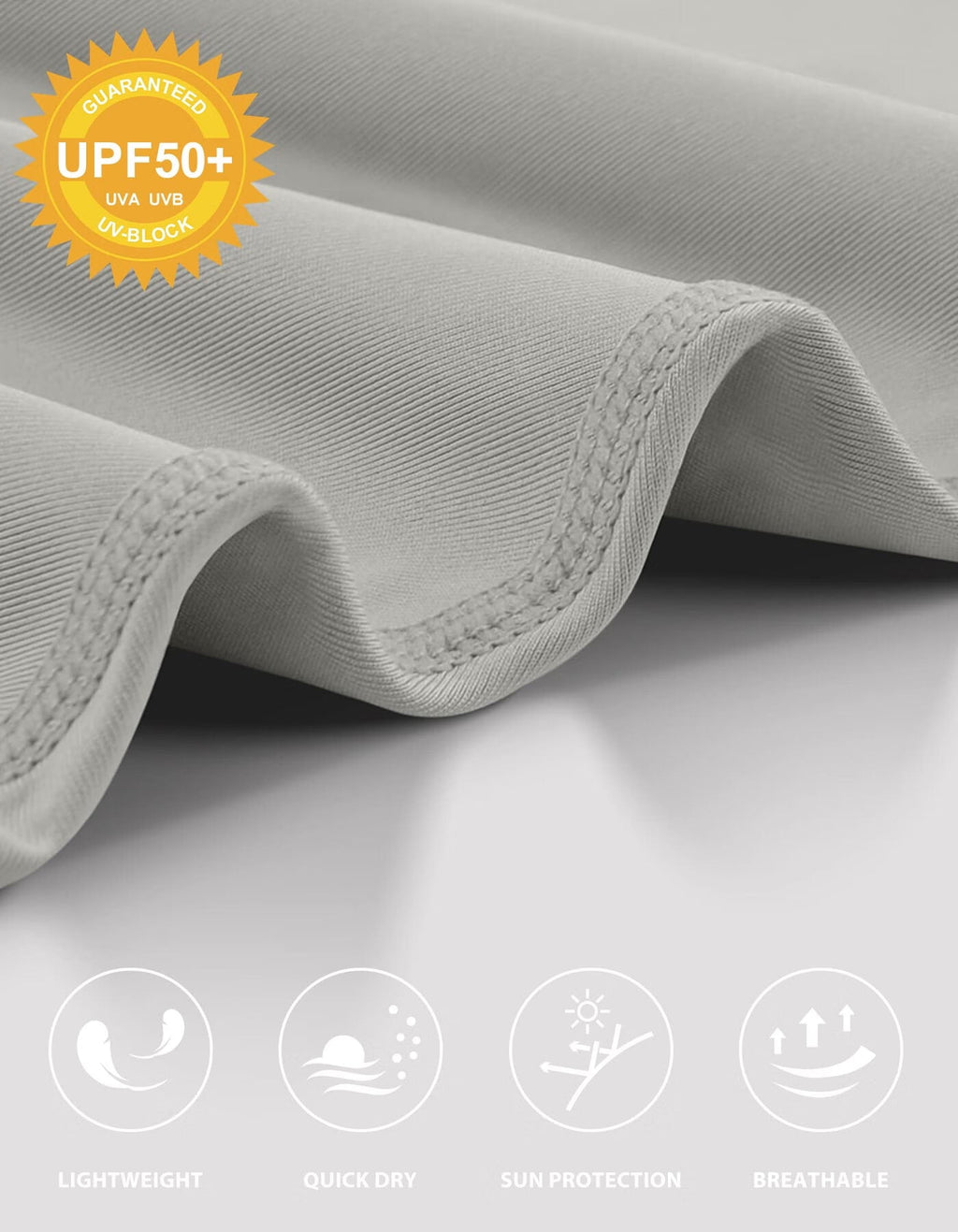 Men's Sun Protection Shirts UV SPF UPF 50+ Long Sleeve Rash Guard Fishing Running Quick Dry Lightweight