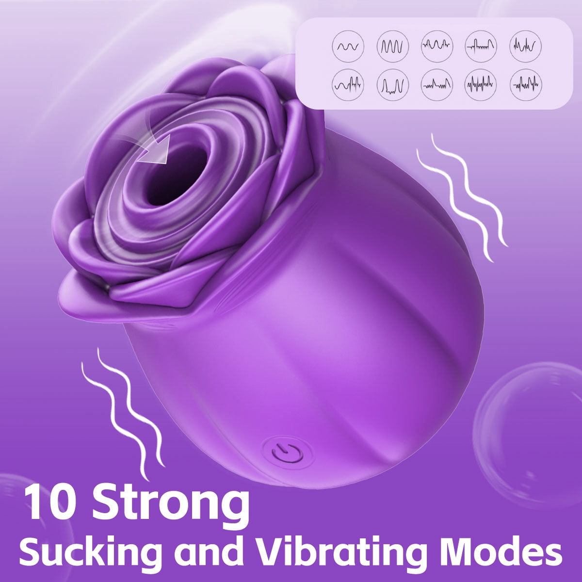 Madiva Rose Vibrators for Women, Clitoral G Spot Vibrators for Female, Adult Partner Toys for Lovers, Red.