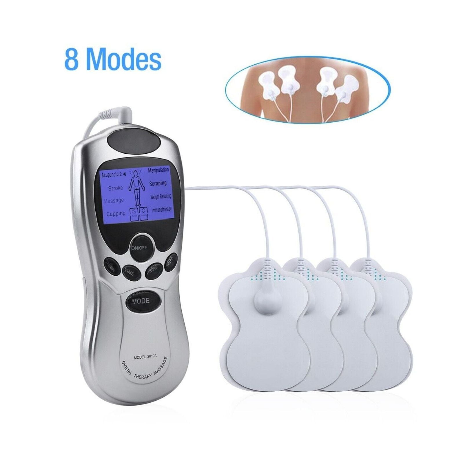 LCD Unit Machine Electric Pulse Massager Muscle Stimulator Pain Relief Therapy