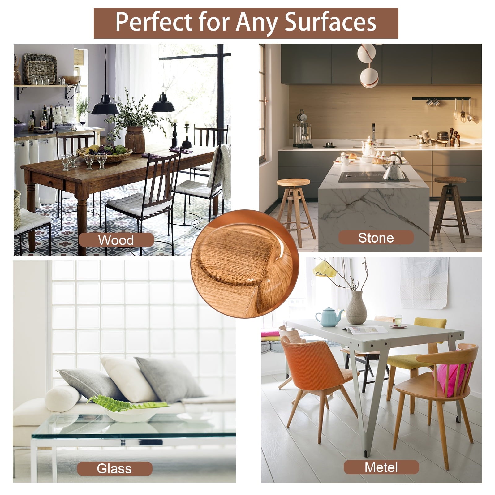 GYDEK Table Corner Protectors for Furniture Baby Safety Proofing Corner Guards 24 Pack Round