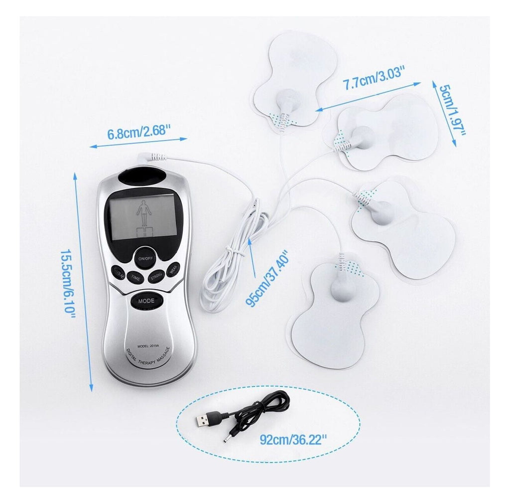 LCD Unit Machine Electric Pulse Massager Muscle Stimulator Pain Relief Therapy