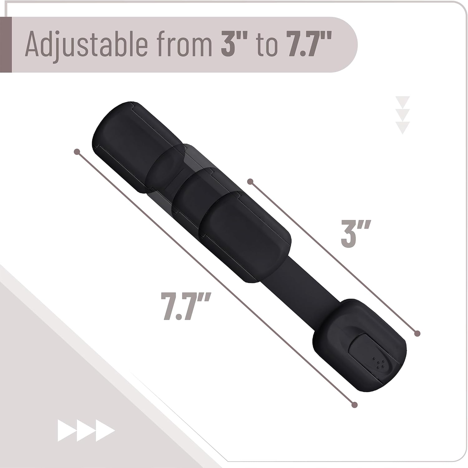 Child Safety Strap Locks, 12 Pack, Black, Baby Cabinet Locks, Toilet Locks Baby Proof, Child Proof Drawer Locks, Cabinet Baby Locks for Cabinets, Child Proof Cabinet Locks, Drawer Child Locks