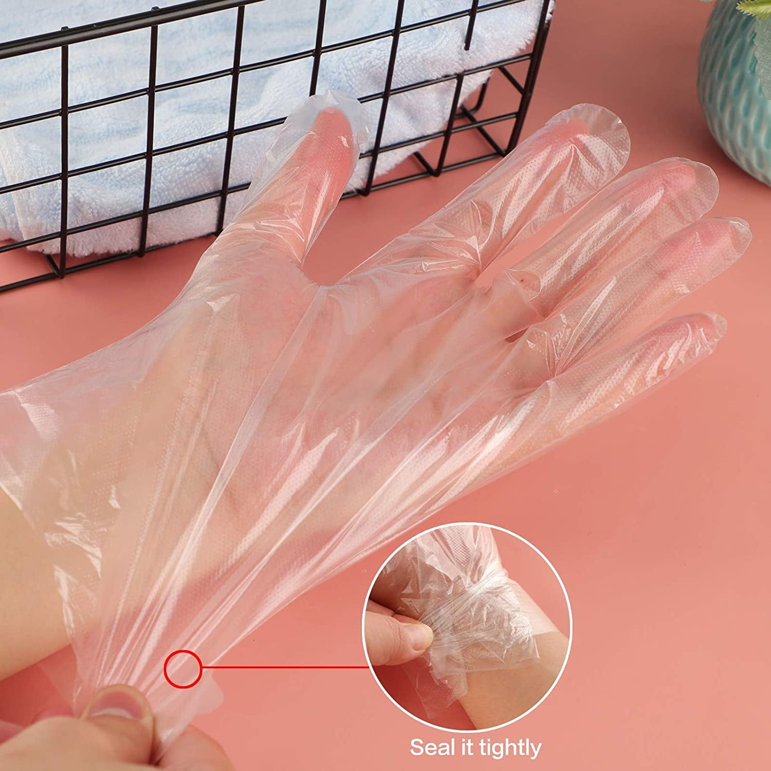 100pcs Paraffin Wax Bath Liners for Hand, TIFOR Plastic Thermal Therabath TIFOR, Hot Wax Therapy Mitten Bags Covers for Heated Mitts Treatment