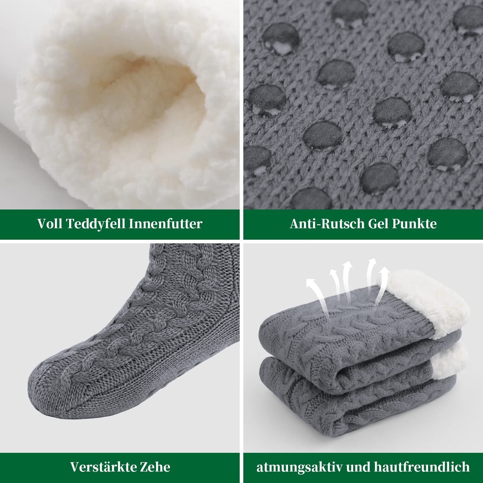 Women's Cozy Fuzzy Socks Warm Slipper Socks Grippers Fuzzy Fluffy Socks Soft Sleep Socks Winter Socks Cute Kawaii Socks