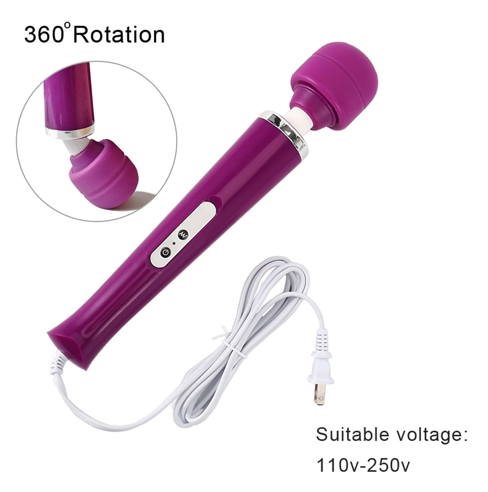 DISEN Wand Massager with 10 Speeds and Vibration Patterns Body Massager for Back Neck 360¡ã Bendable Purple