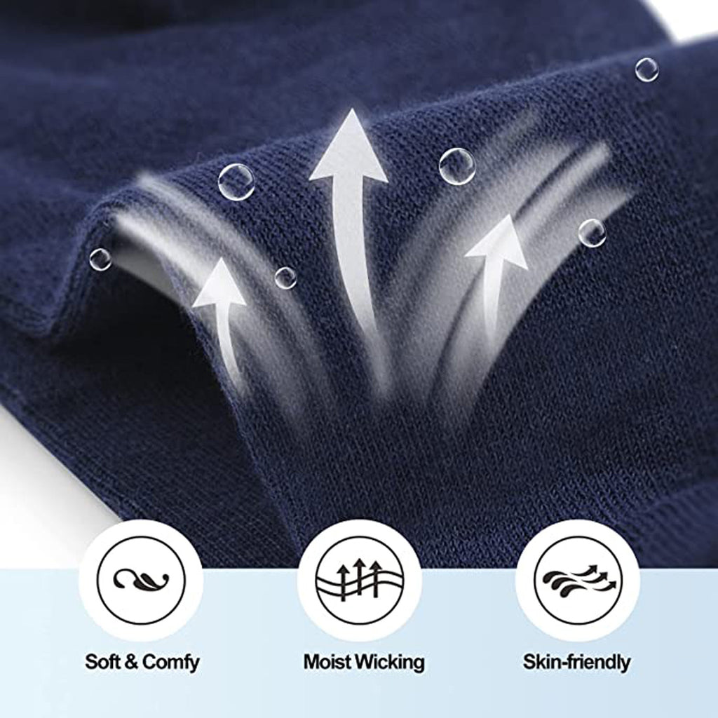 6 Pairs No Show Socks for Men,Mens Low Cut Invisible Ankle Socks,Non Slip Cotton Casual Sneaker Trainer Socks with Arch Support(7-13)
